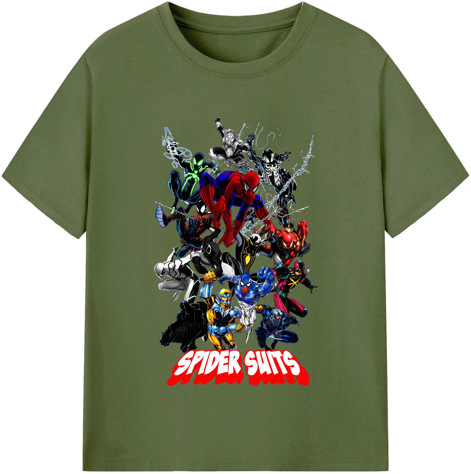 （画像用） Spider Man スパイダーマン 綿100％半袖Tシャツ（フロントプリント）
